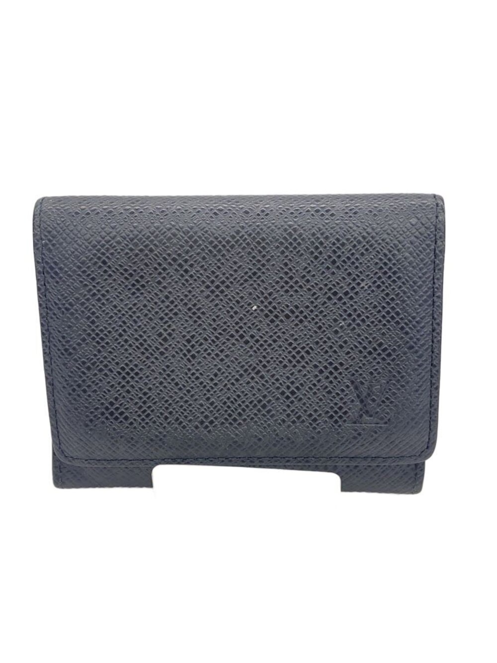 LOUIS VUITTON Envelope Wallet Carte de Visite NM Taiga Cowhide Black